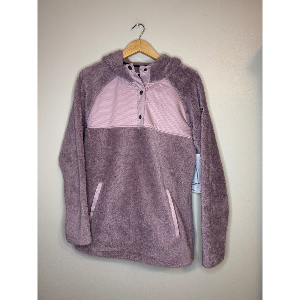 686 Hemlock Sherpa Fleece Hoodie Dusty Mauve‎ Large NWT